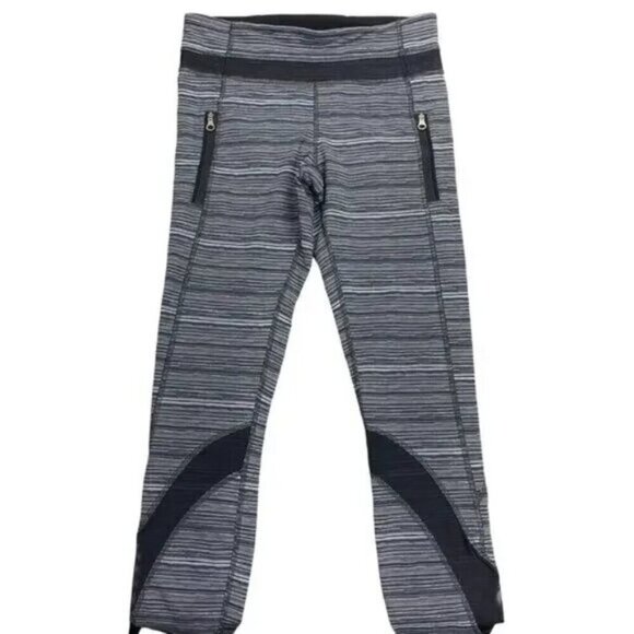 Lululemon Inspire Tight II Mesh Cyber Black Deep Coal 6 - Picture 5 of 10